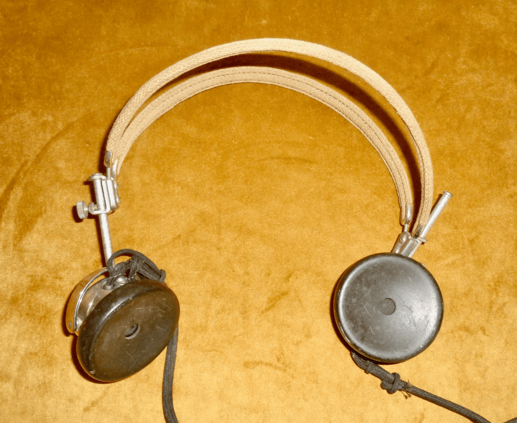 Auriculares de la Primera Guerra Mundial