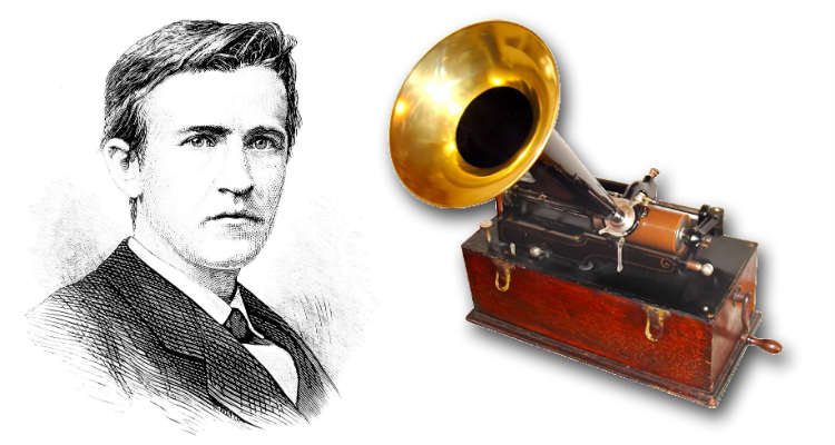 Thomas Edison y el fonógrafo